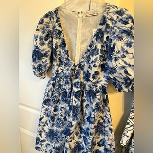 Cinch Front Mini Dress Abercrombie